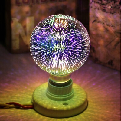 5W LED Globe Bulbs Starry 3D Firework Multi-colors
