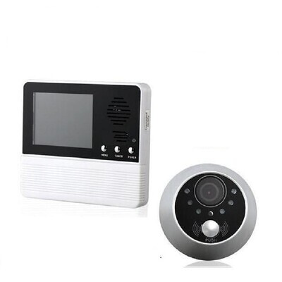 Wireless Built in out Speaker ,3 inch Hands-free 240*3*320 Pixel One to One video doorphone