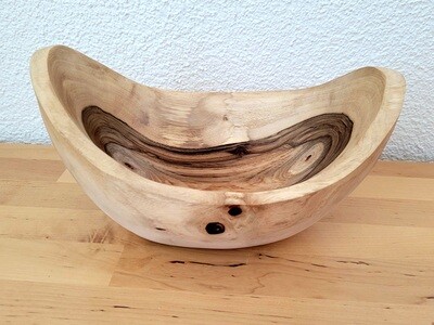 Dekoschale Nussbaum