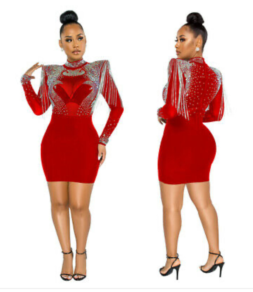 Red “BdaygGirl” Dress
