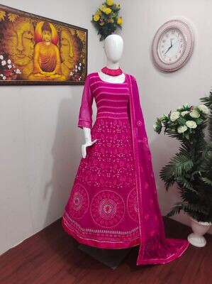 Gown with duppata