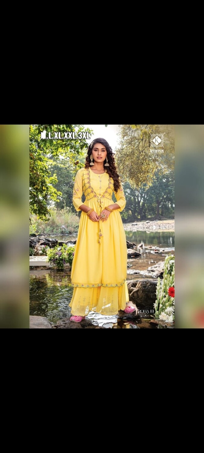 Lehenga /palazzo shrug set