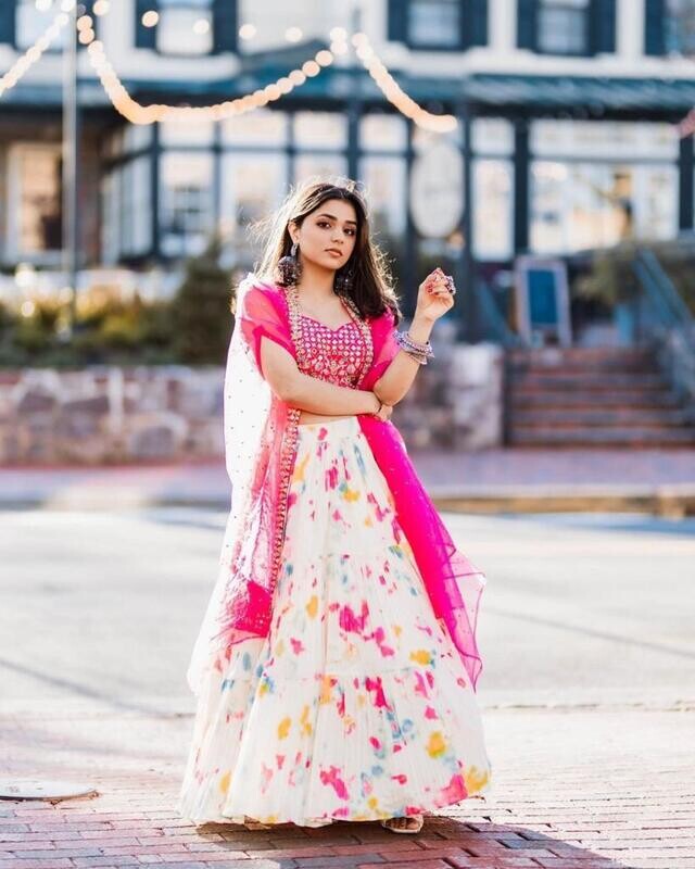 Georgette  Lehenga  sets