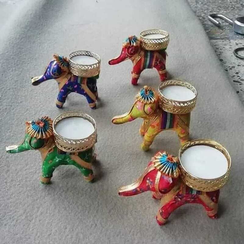 Decorative tealight candle holders