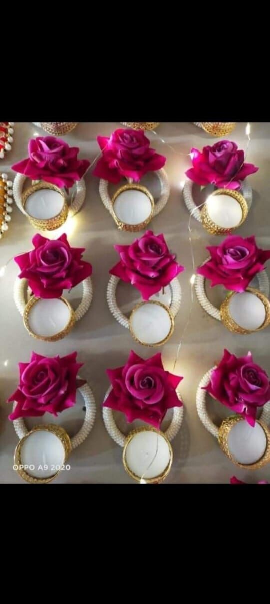 Decorative tealight candle holders