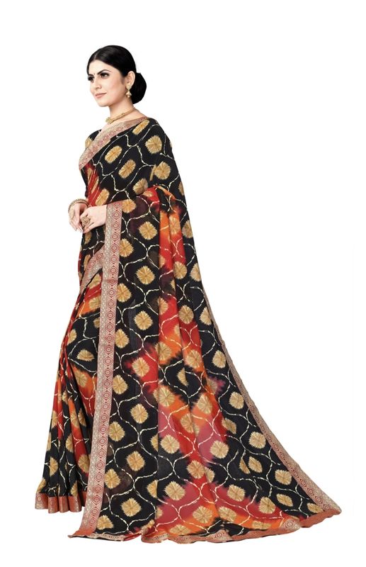 Georgette/silk party sarees