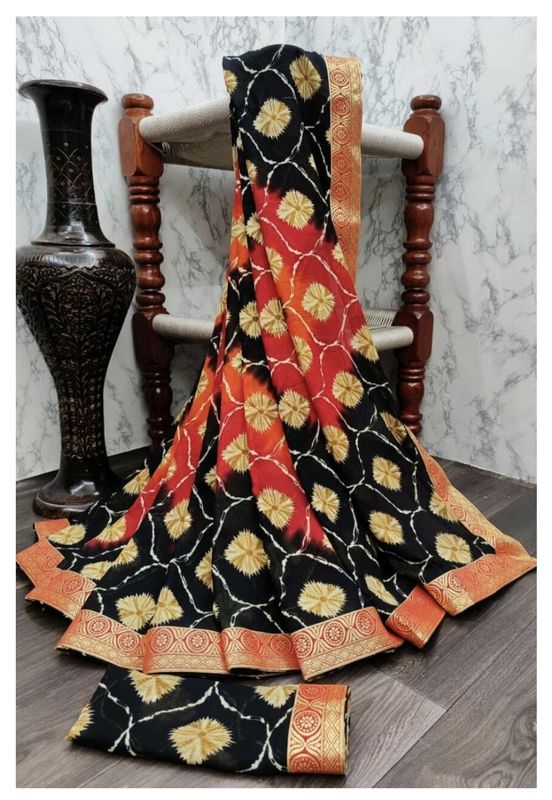 Georgette/silk party sarees
