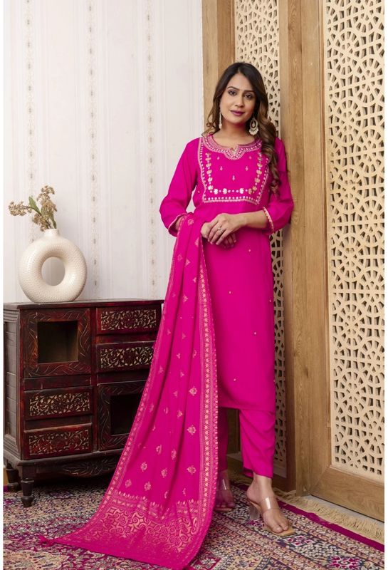 Straight salwaar set