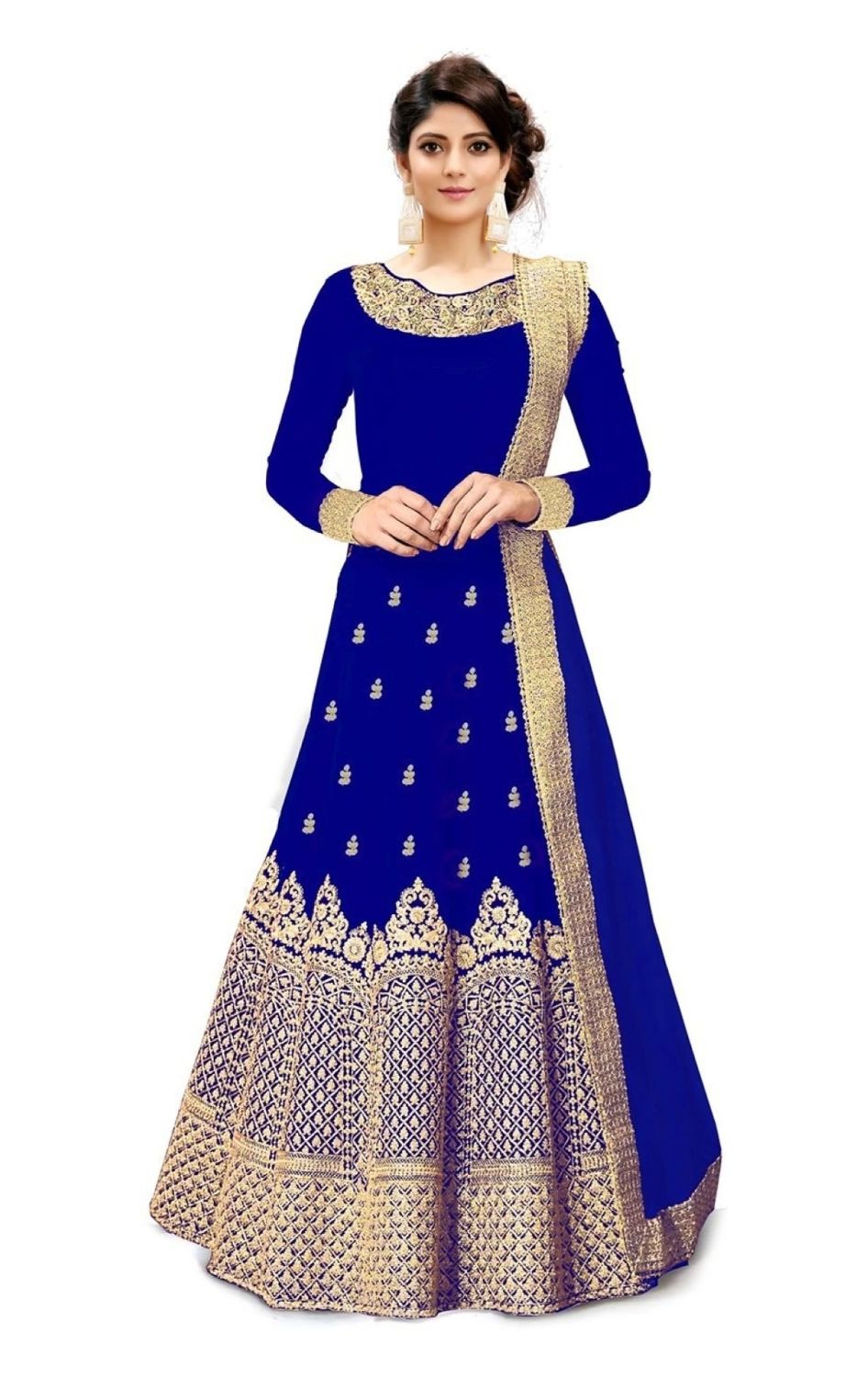 Designer gown duppta set