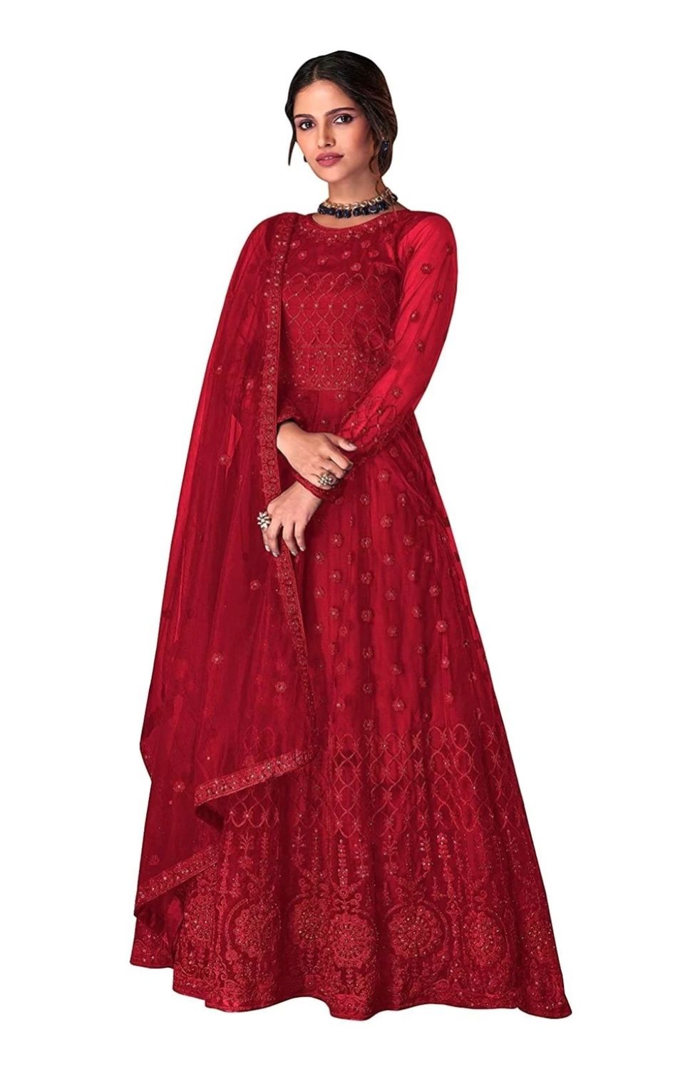 Designer gown duppta set