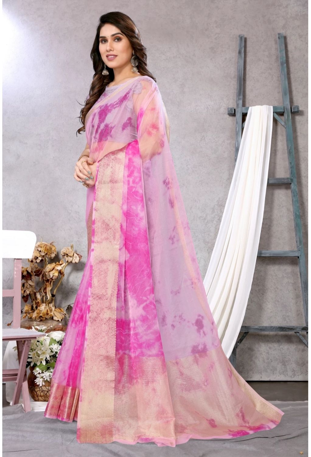 Organza silk saree (2)