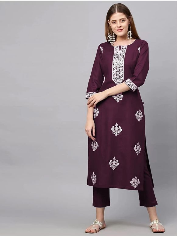 Straight salwaar set