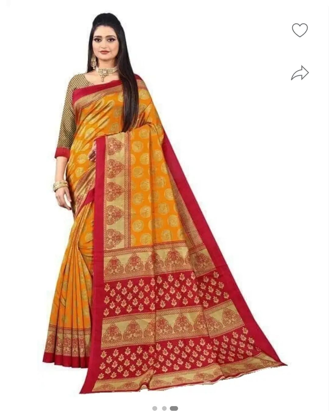 Mysori printed silk saree