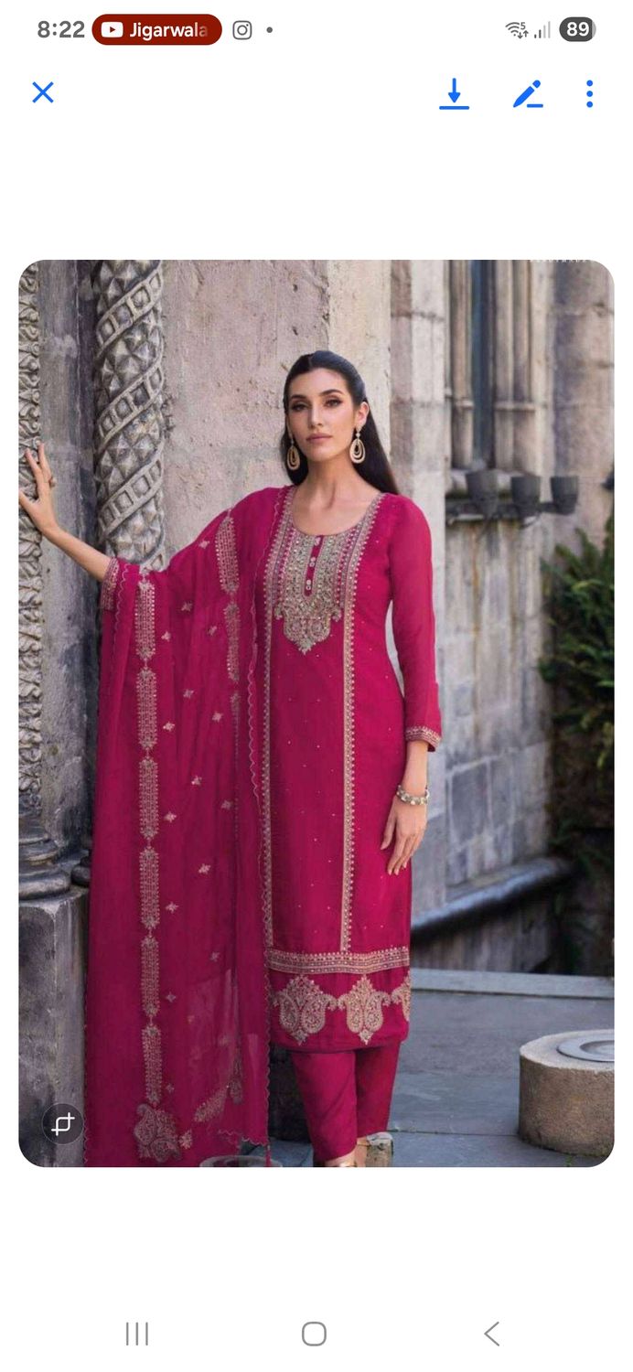 Kurti pant duppata set combo