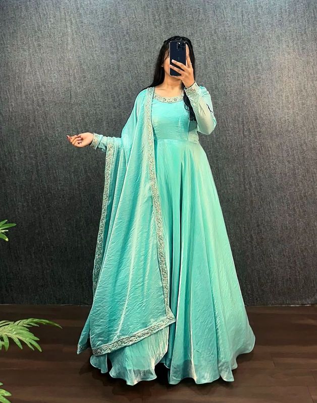 Gown duppata sets