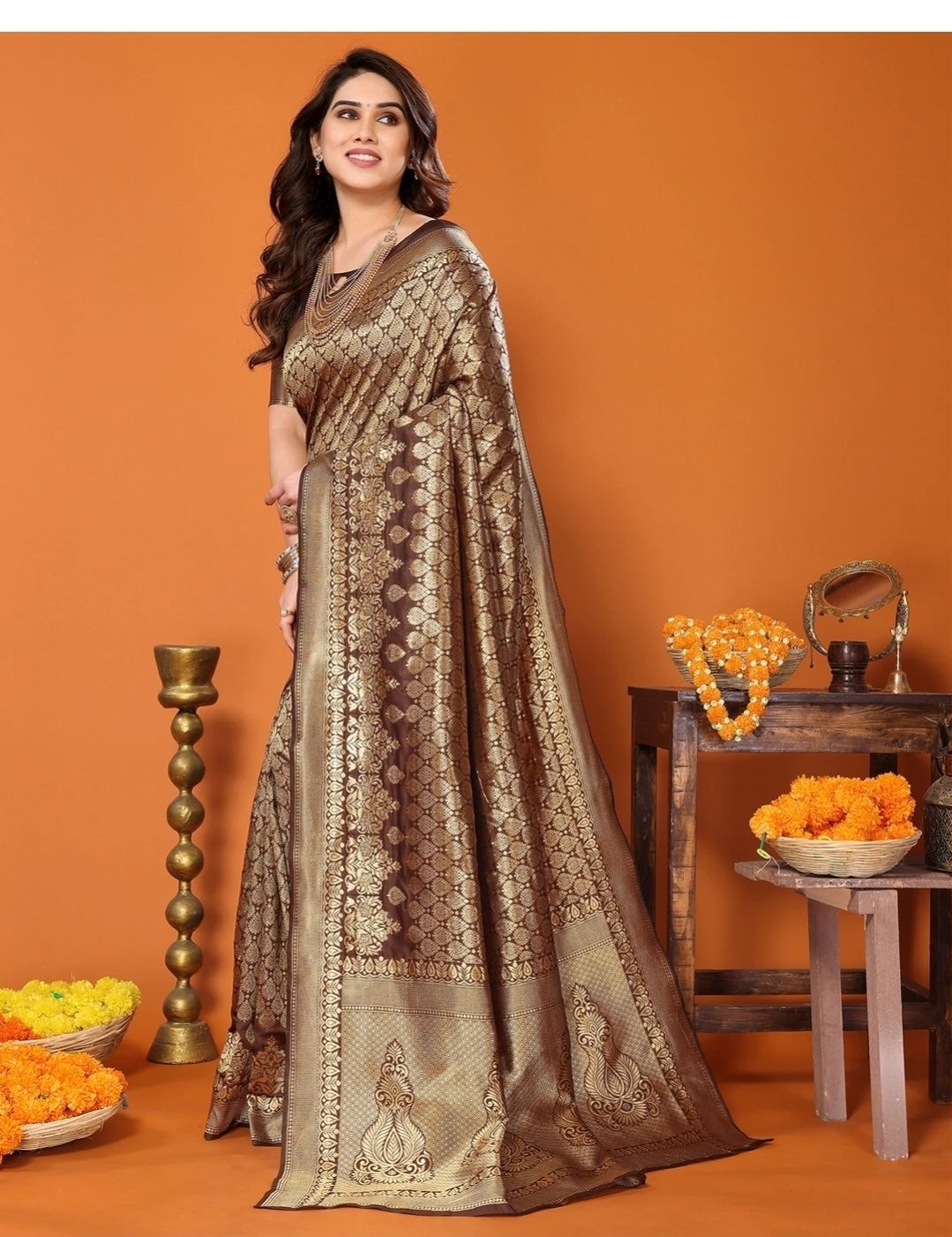 Kanjivaram Silk Blend Saree