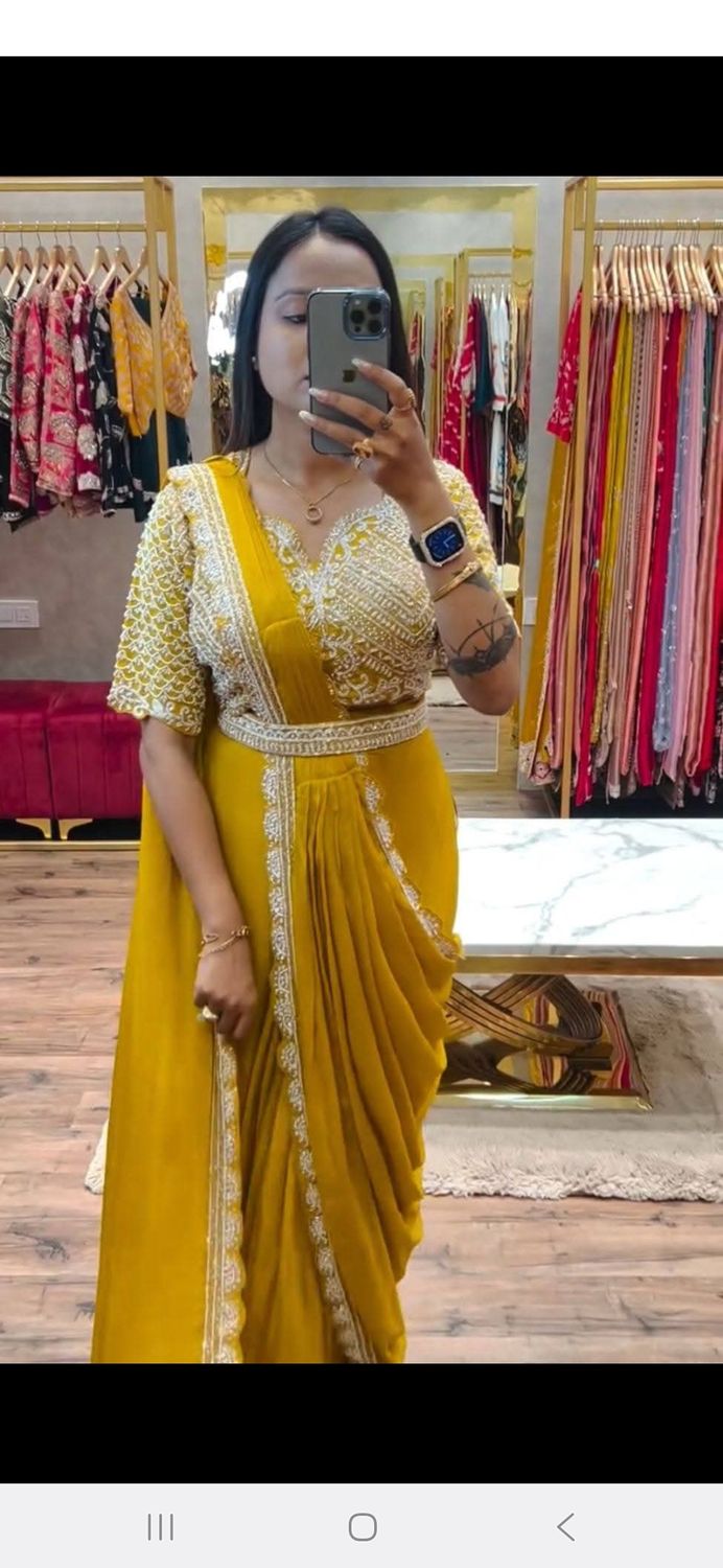 Indo-Western saree suits