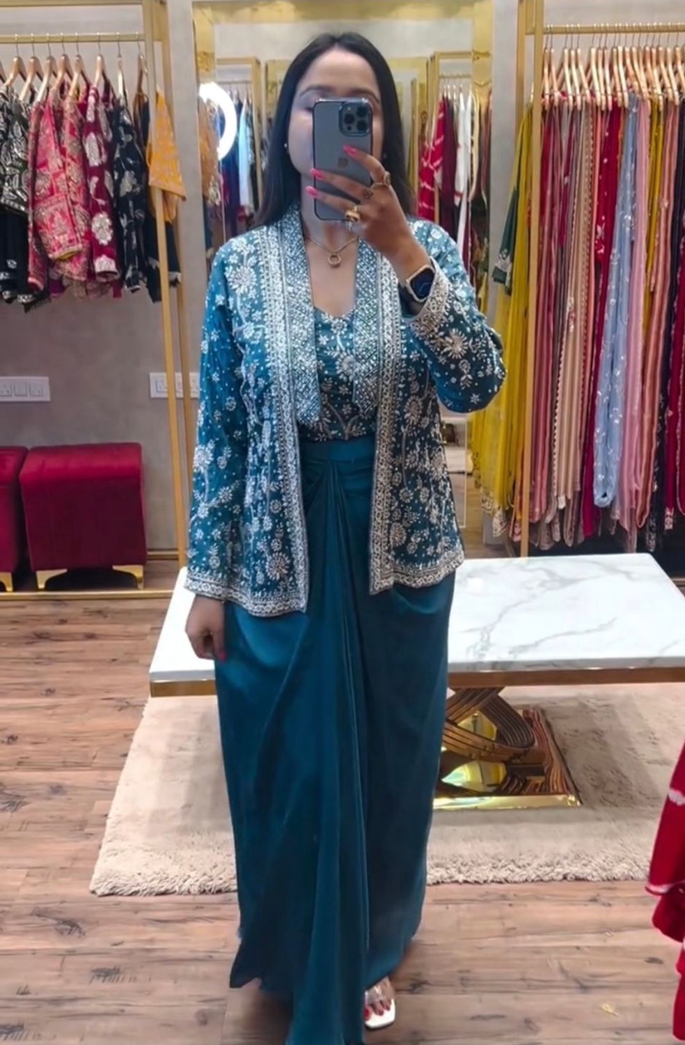 Indo-Western saree suits