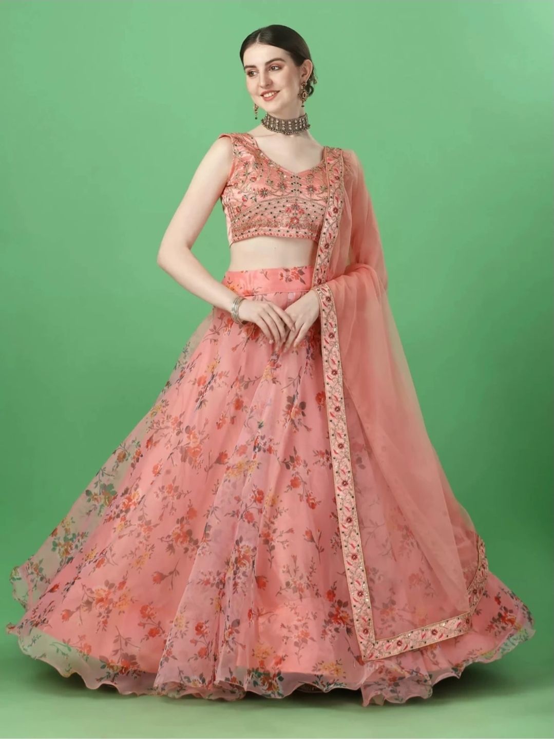 Floral Lahenga