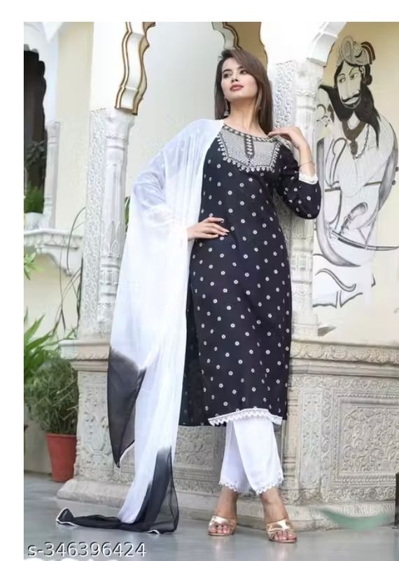 Straight salwaar set