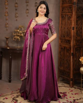 Gown with duppata