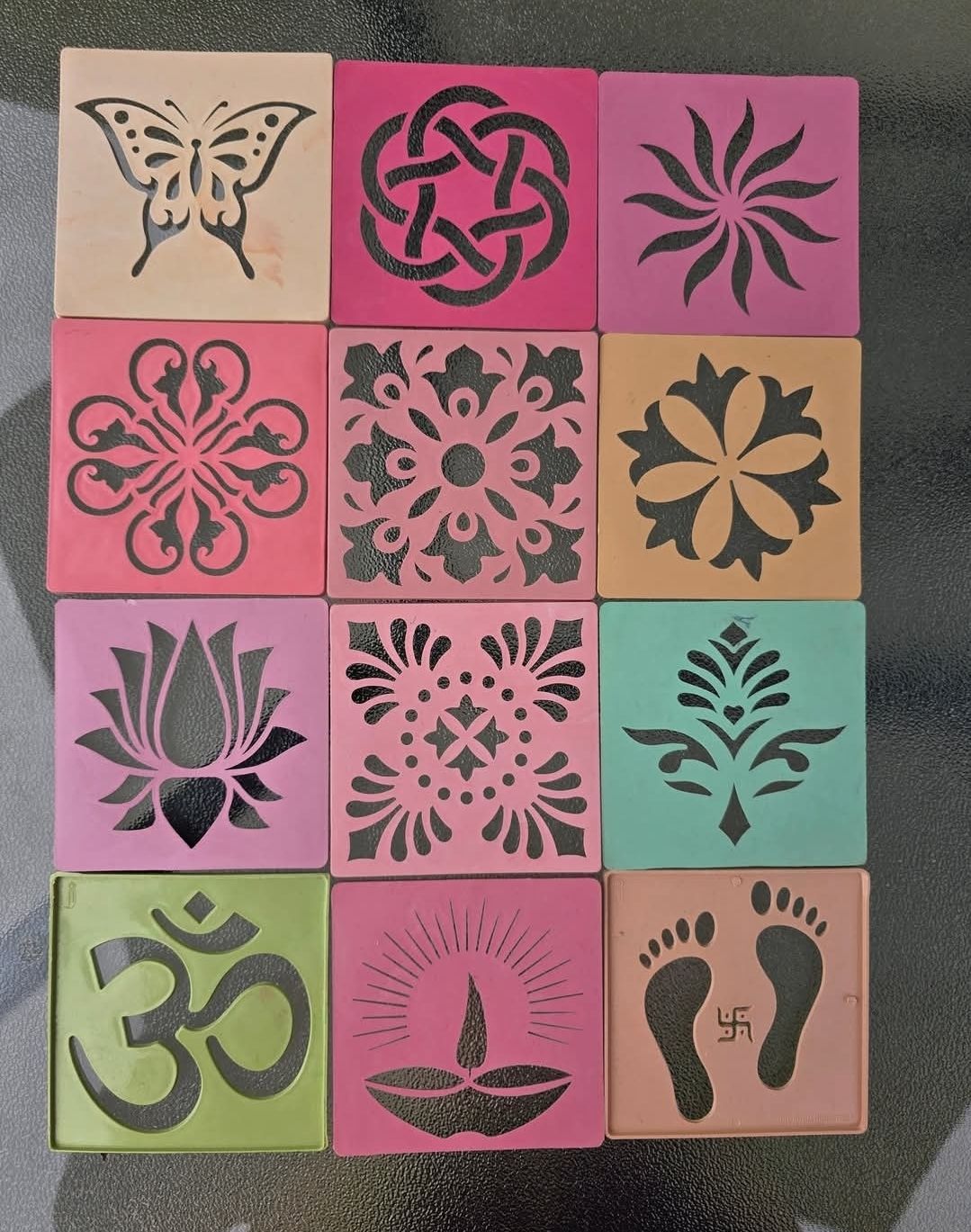 Rangoli stencils
