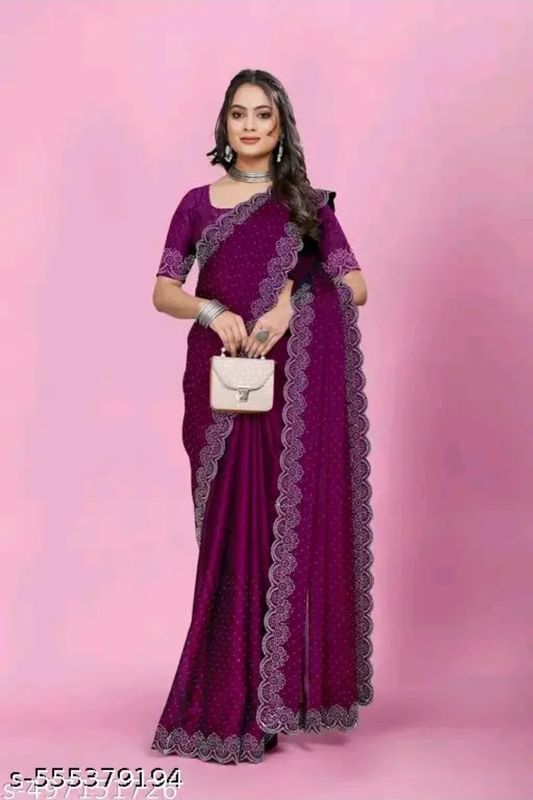 Crystal work Sarees
