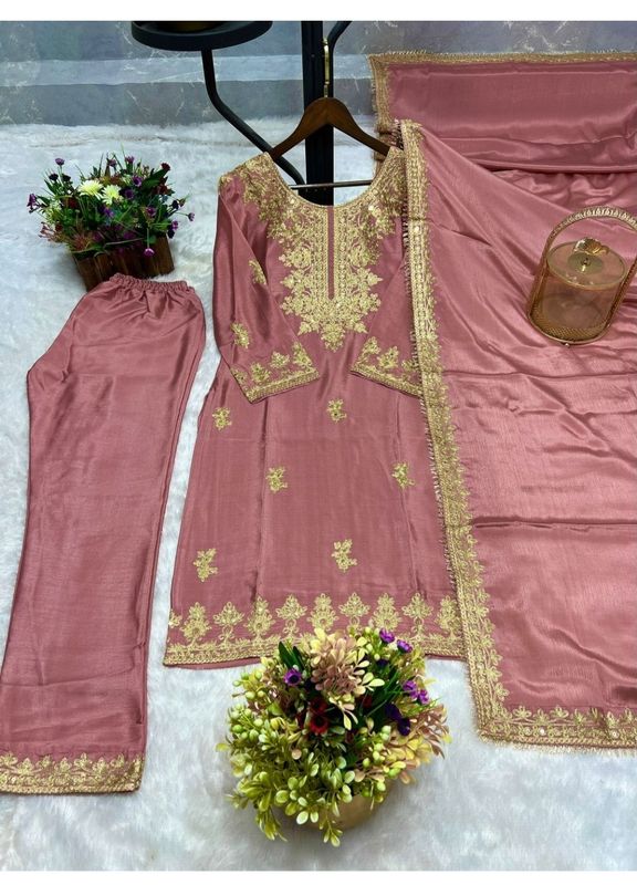 Straight salwaar suit