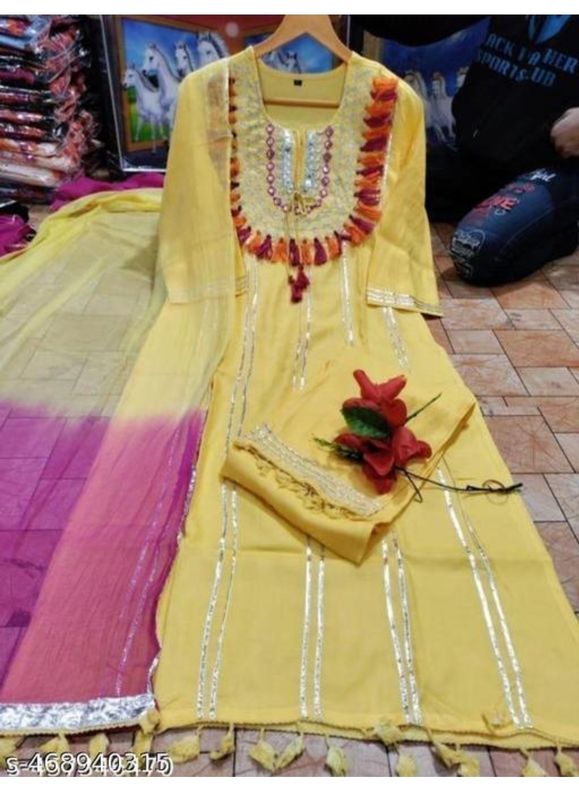 Straight salwaar set