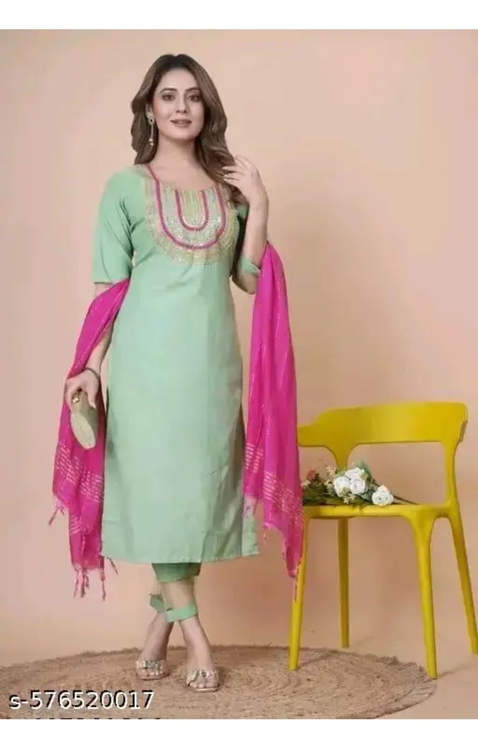 Straight salwaar set