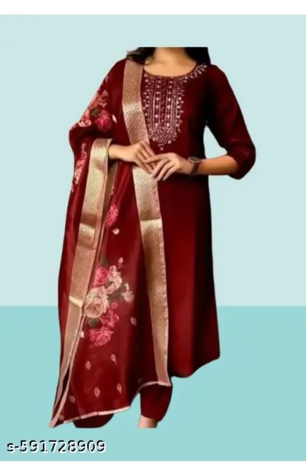 Straight salwaar set