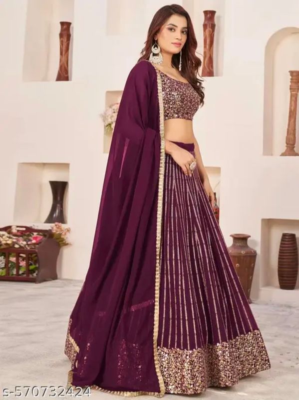 Georgette  Lehenga  set