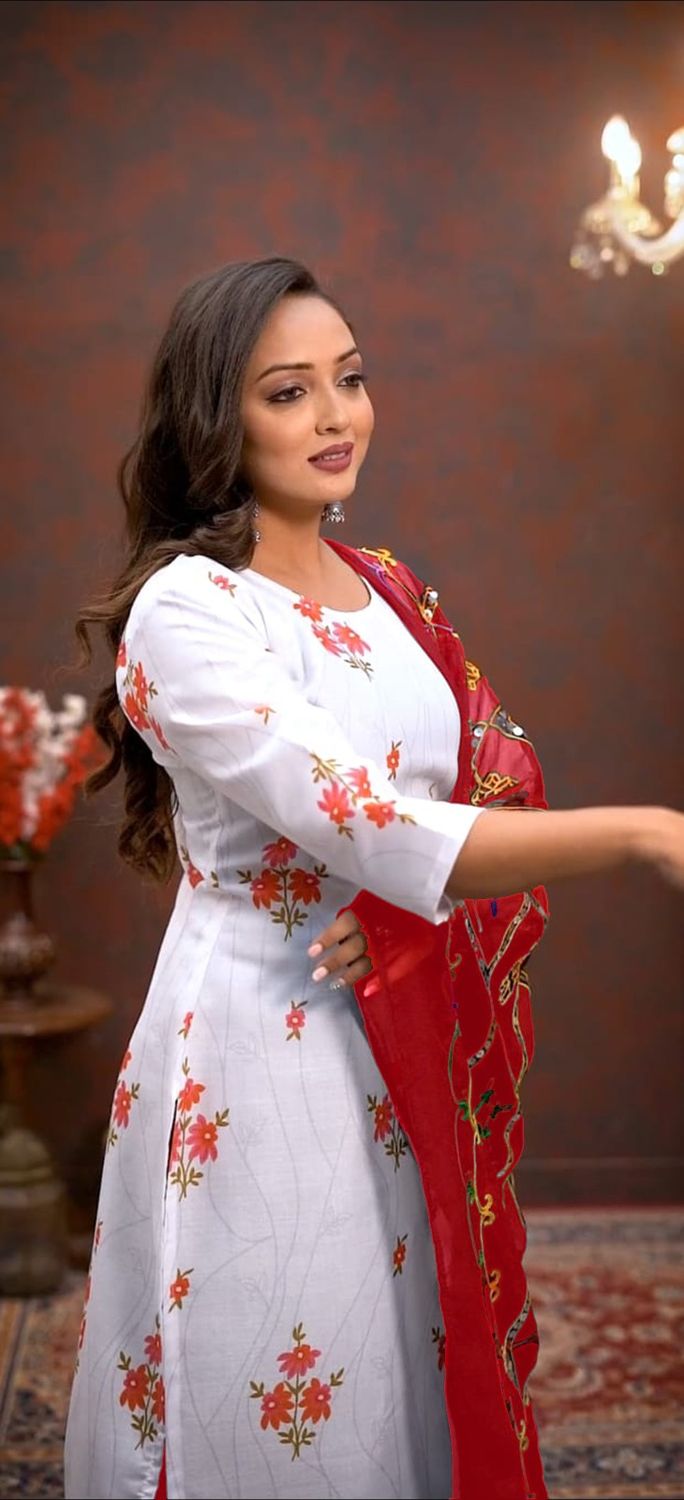 Straight salwaar suit set