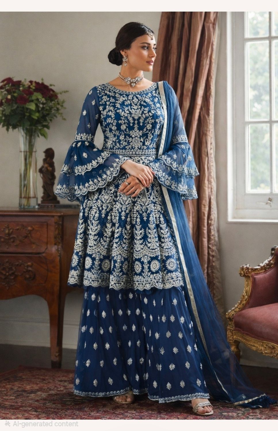 Designer palazzo set