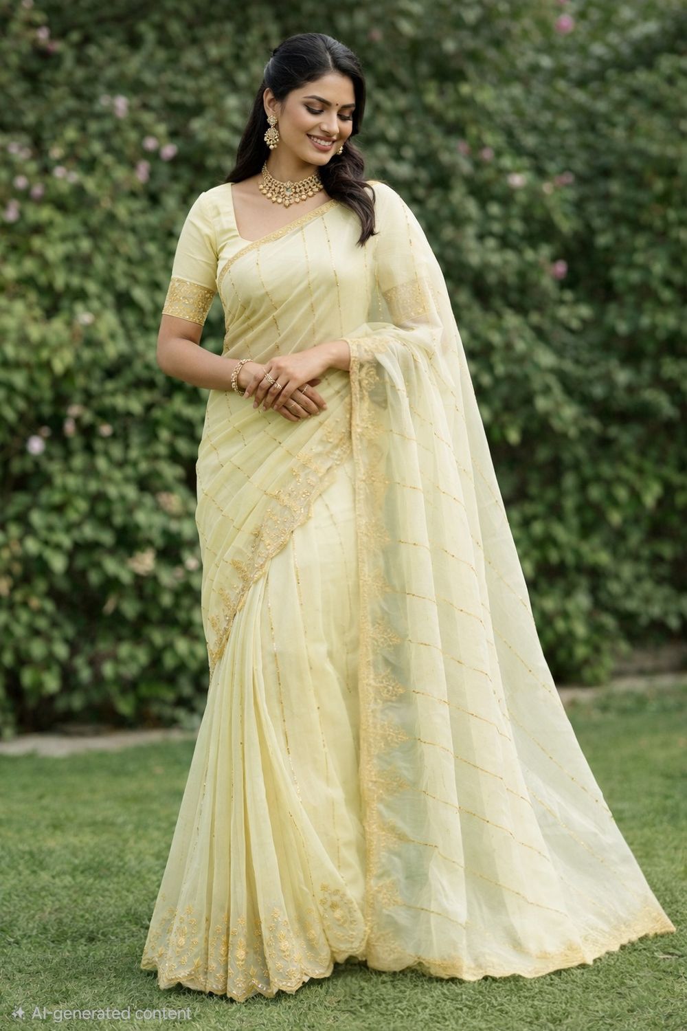 Organza silk saree