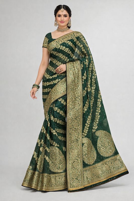 Organza silk saree (1)
