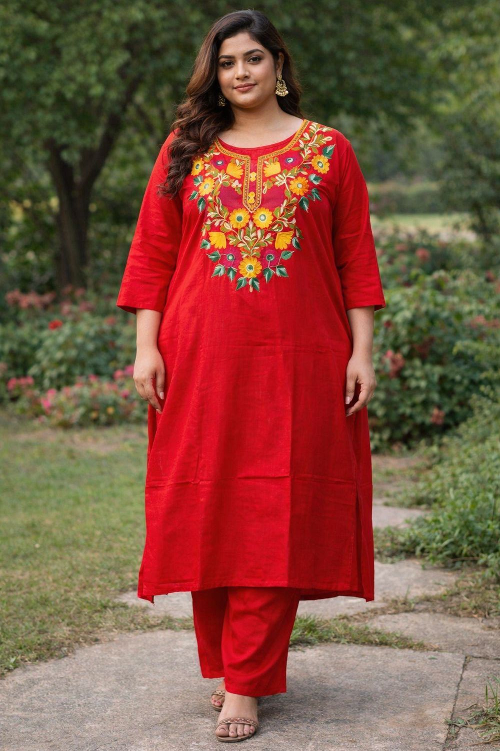 Kurti pant set(plus sizes)