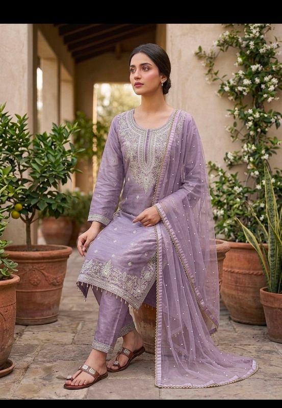 Straight salwaar set