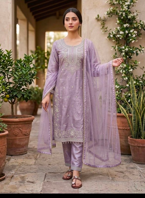 Straight salwaar set