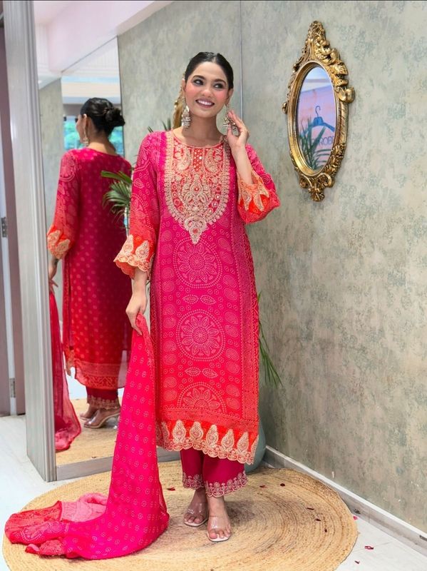 Straight salwaar set
