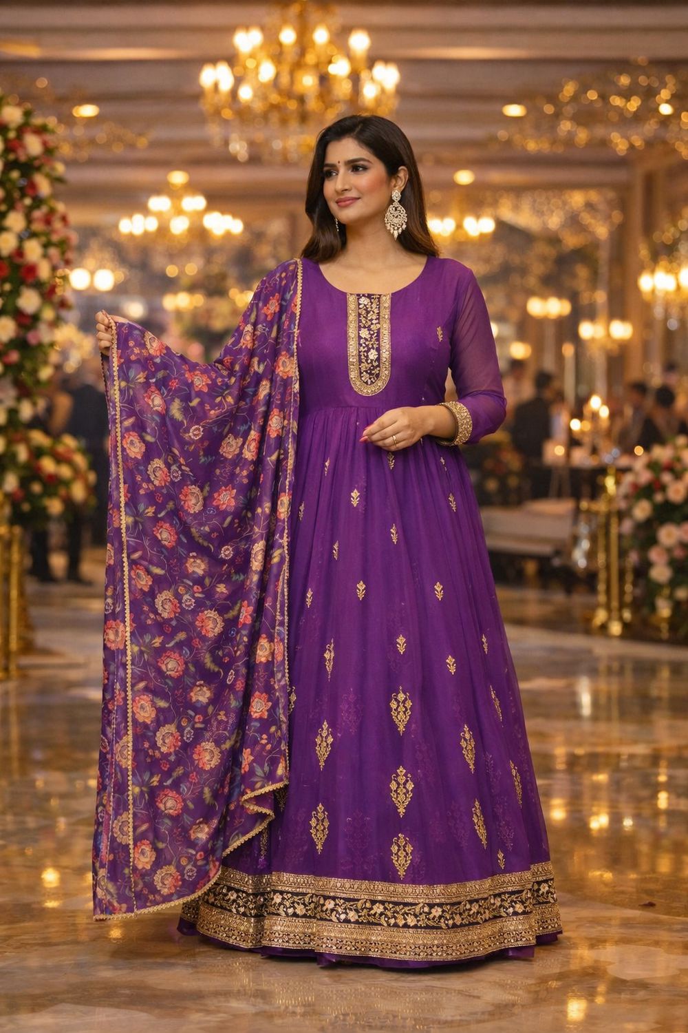 Gown duppata set