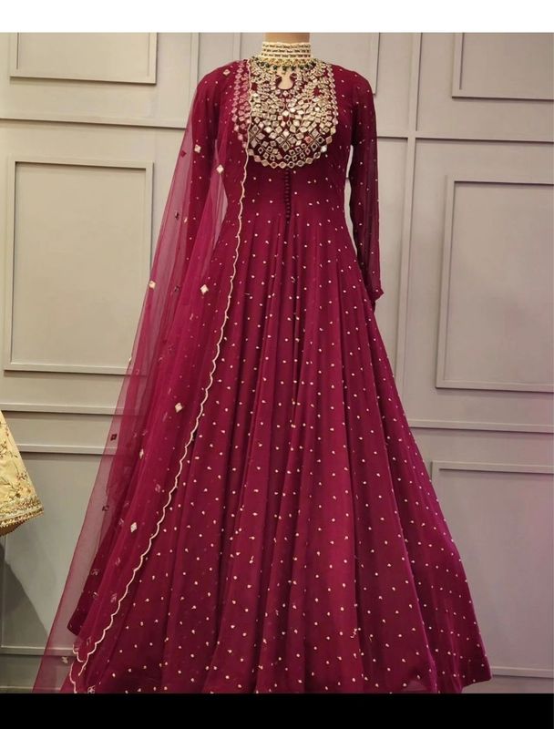 Gown with duppata