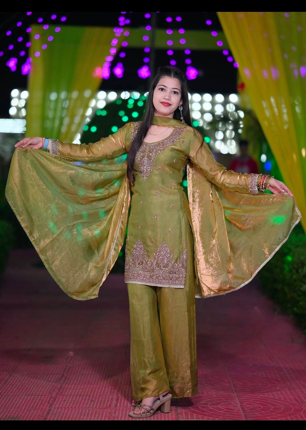 Straight salwaar set