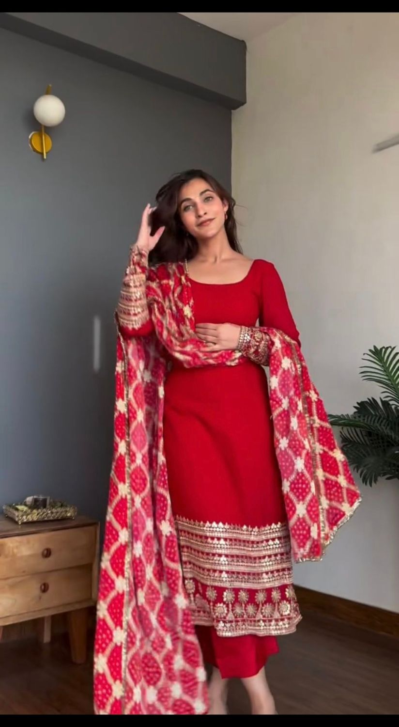 Straight salwaar set