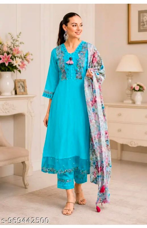 Straight salwaar set