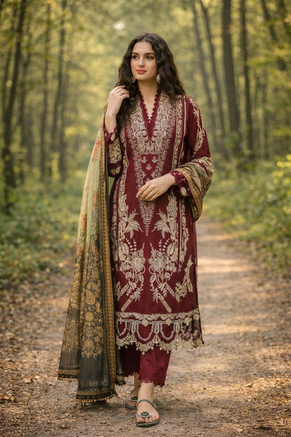 Straight salwaar set