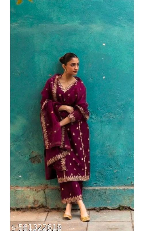 Straight salwaar set (plus size)