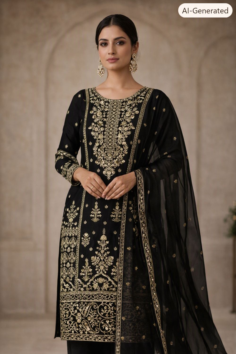Straight salwaar set