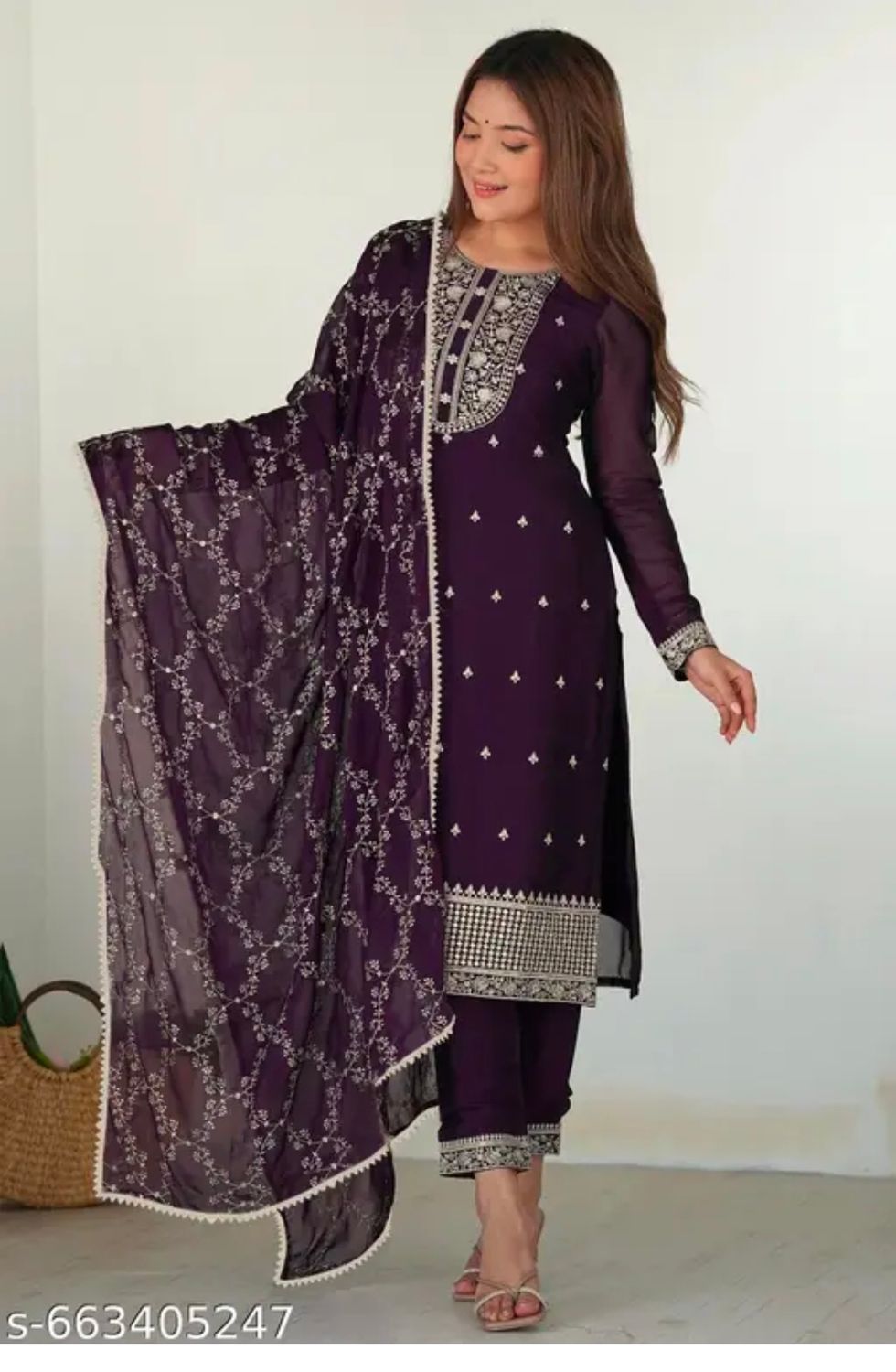 Straight salwaar set