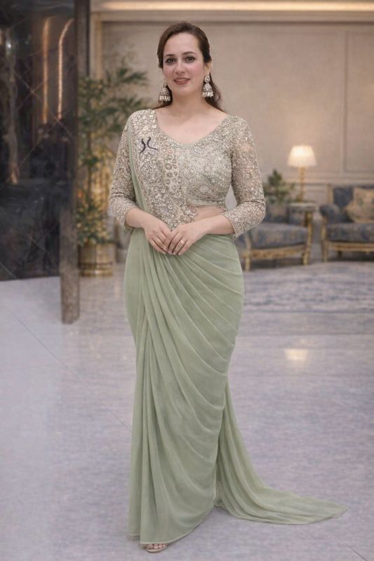 Ready to wear saree with blouse